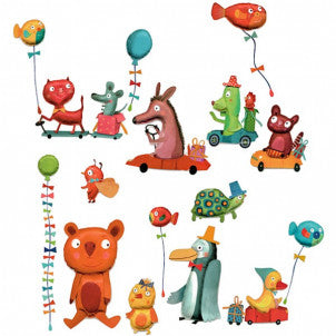 Stickers la fiesta de los animales djeco 1