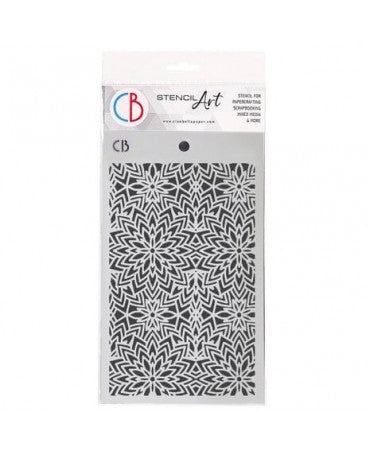 Stencil CIAO BELLA Elegance of Blue 12,5x20cm Snowflake Balls 1
