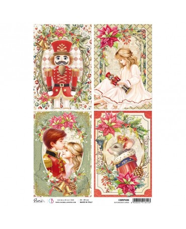 Papel Arroz CIAO BELLA A4 Nutcracker cards 1