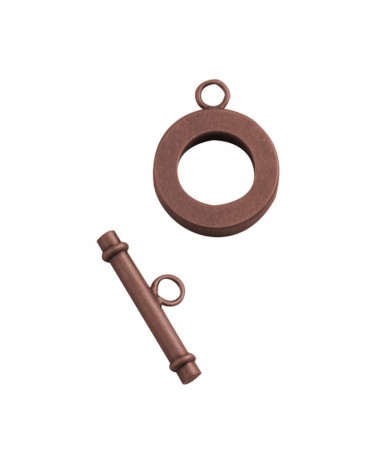 Anillo de cierre de palanca de cobre antiguo 1