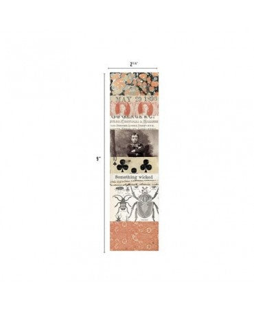 Tim Holtz Idea-ology Halloween COLLAGE STRIPS Large 24ud 2