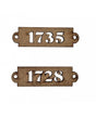 Madera Placas Años 6x1.8cm 1