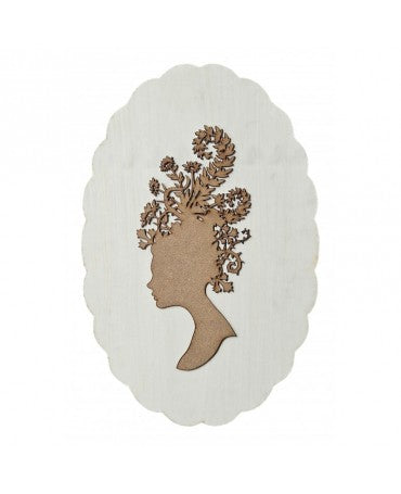 Madera Silueta mujer espinos DM + tabla 1