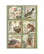 Papel arroz Stamperia A4 Forest 6 cartas 1