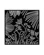 STENCIL Stamperia 18x18cm Forest flores abstractas 1