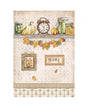 Papel arroz Stamperia A4 Golden Harmony reloj y calabazas 1