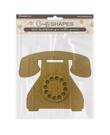 Madera Silueta DM stamperia Golden Harmony teléfono 1