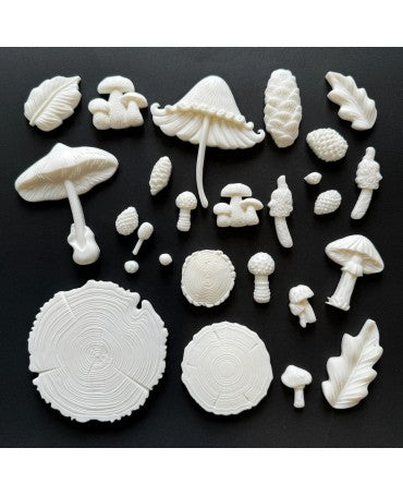 KIT MOLDES troncos y setas 1