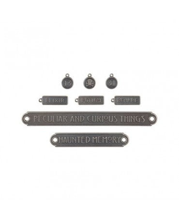 Tim Holtz Idea-ology Halloween Word Plaques + Tags 2