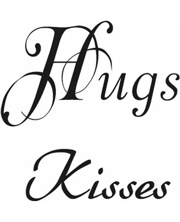 SELLO MARIANNE DESIGN CLEAR STAMPS HUGS/KISSES UK 1