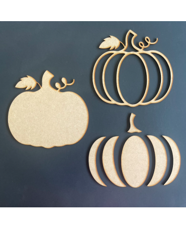 Madera Silueta CALABAZA 3D 1