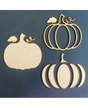 Madera Silueta CALABAZA 3D 1