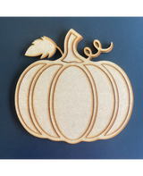 Madera Silueta CALABAZA 3D 2