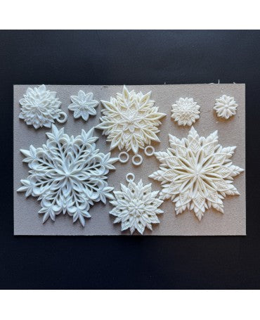 KIT MOLDES Navidad Copos 1