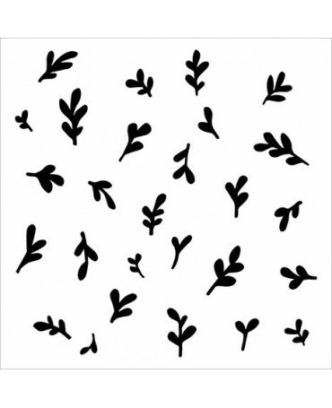 Stencil TCW Barberry Buds 30x30cm 1