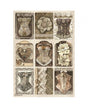Papel arroz Stamperia A4 OLD LACE Corsets 1