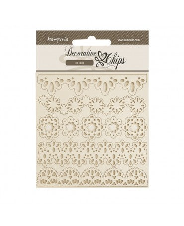 CHIPS Stamperia OLD LACE LACE BORDERS 1