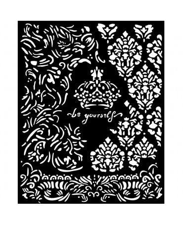 STENCIL STAMPERIA 20x25cm ALTEREGO CROWN BE YOURSELF 1