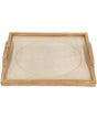 MADERA BANDEJA Cristal ovalo 1