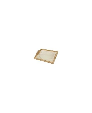 MADERA BANDEJA Cristal ovalo 2