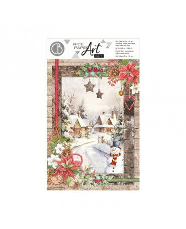 Papel Arroz CIAO BELLA A5 CCHRISTMAS VIBES 8 ud 1