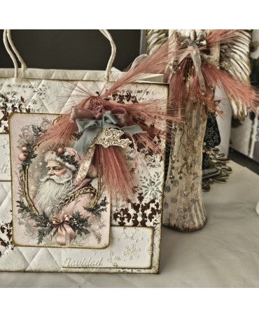 Bolsa de papel con rombos en relieve 2