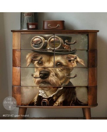 Papel decoupage PRIMA Fiber Gearhound A1 2