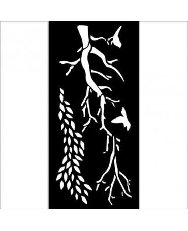 STENCIL Stamperia 12x25cm Dewdrops Branches 1