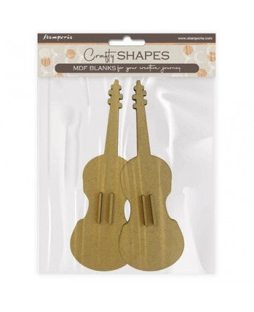 Madera Silueta DM stamperia Music VIOLIN 1