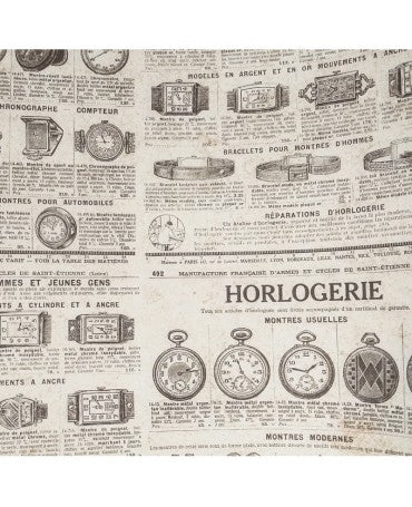PAPEL ENCUADERNAR ROSSI Relojes antiguos 2 ud 1