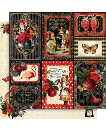 Colección 20x20 GRAPHIC 45 Curiouser & Curiouse Alice 2