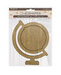 Madera Silueta DM stamperia ART OF TRAVELLING GLOBE 1