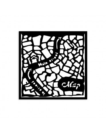 STENCIL Stamperia 12x12 cm ART OF TRAVELLING MAP 1
