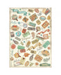 Papel arroz Stamperia A4 ART OF TRAVELLING LABELS 1
