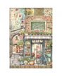 Papel arroz Stamperia A4 ART OF TRAVELLING FARMER'S MARKET 1