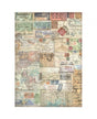 Papel arroz Stamperia A4 ART OF TRAVELLING TICKETS 1