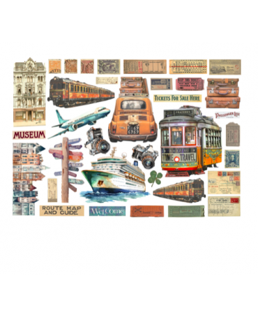 Ephemera Stamperia Art of Travelling 2