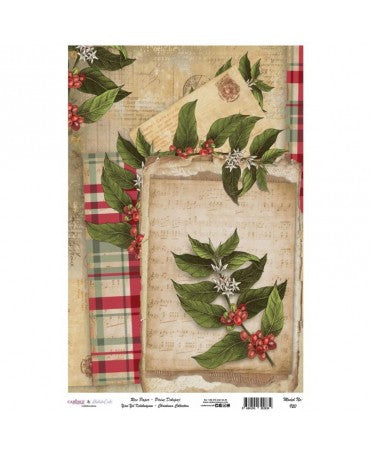 Papel arroz Cadence A3 Navidad rama 920 1