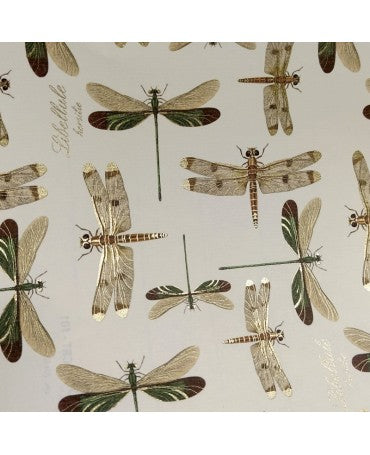 PAPEL ENCUADERNAR ROSSI Dragonflies 70x100cm 2 ud 1