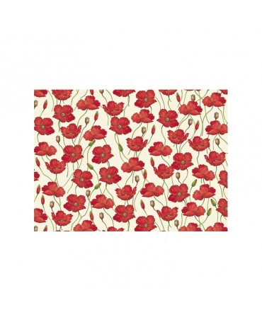 PAPEL ENCUADERNAR ROSSI Poppies 70x100cm 2 ud 2