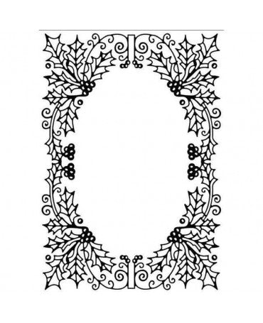CARPETA EMBOSS Hobby Solution Christmas Oval Frame 1