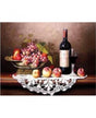 Pintar por números 30x40 cm Artis decor Bodegón fruta vino 1