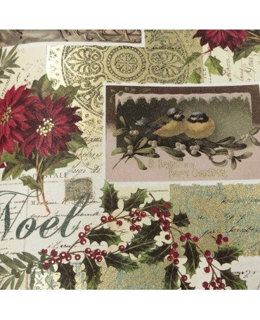 PAPEL ENCUADERNAR ROSSI Christmas Postcards 2 ud 1