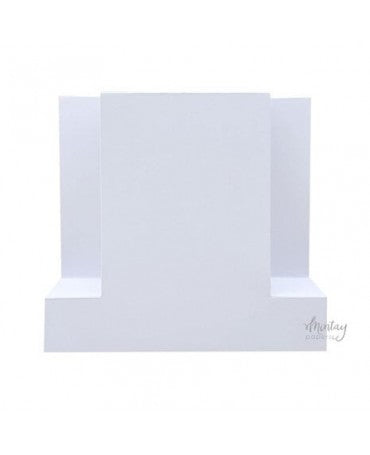 Tarjeta pop up blanca 14x15 cm pack 5 ud 1