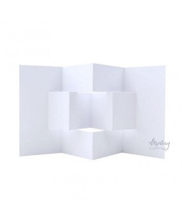 Tarjeta pop up blanca 15x25 cm pack 5 ud 1