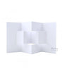 Tarjeta pop up blanca 15x25 cm pack 5 ud 1
