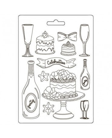 Molde Stamperia A5 Masquerade Flut And Cake 1