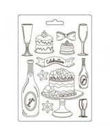 Molde Stamperia A5 Masquerade Flut And Cake 1