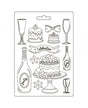 Molde Stamperia A5 Masquerade Flut And Cake 1