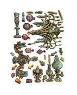 Molde STAMPERIA silicona A5 Masquerade Candle Holders 2
